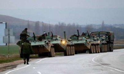 Rusiya hərbi texnikası Ukraynaya girdi  