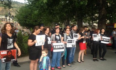 Xaricdə azərbaycanlı siyasi məhbuslara dəstək aksiyası  - FOTOLAR