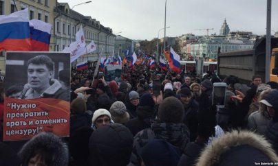Moskvada Nemtsov yürüşü keçirilir