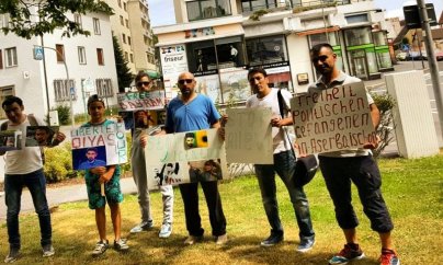 Almaniyada daha bir aksiyadan Azərbaycana çağırış - FOTO