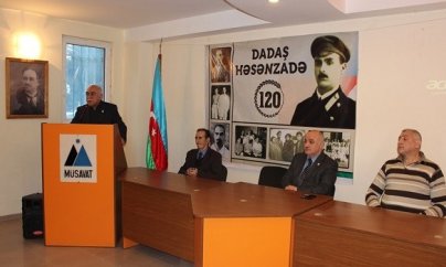 Rəsulzadənin silahdaşı Dadaş Həsənzadənin yubileyi qeyd edildi