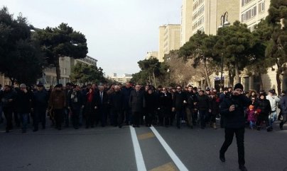 Müsavat rəhbərliyi Şəhidlər Xiyabanını ziyarət etdi - FOTO