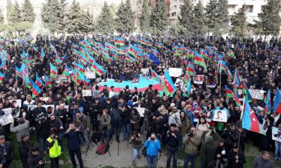 Müxalifət Bakıda mitinq keçirdi - FOTOLAR
