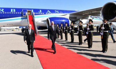 Prezident Naxçıvana gedib