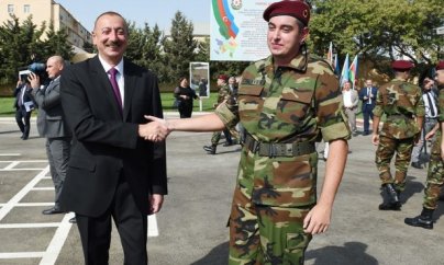 İlham Əliyevin oğlu əsgər getdi