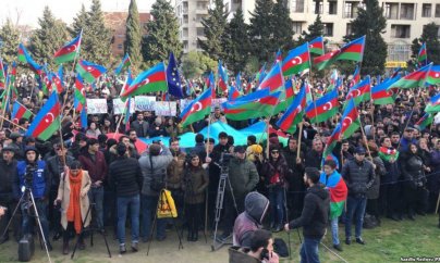 Müxalifət Bakıda mitinq keçirdi - FOTOLAR