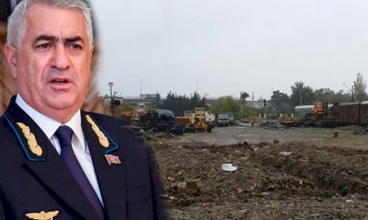 Cavid Qurbanov dəmir yol xəttinin mühafizə zolağında obyekt tikdirir – VİDEO