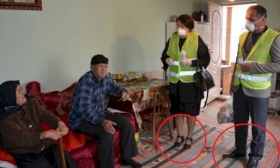 İcra Hakimiyyətinin işçiləri yaşlı insanların evlərinə ayaqqabı ilə girdilər - FOTO