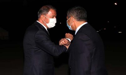 Hulusi Akar və Yaşar Güləri Zakir Həsənov qarşıladı - Nəciməddin Sadıkov görünmədi