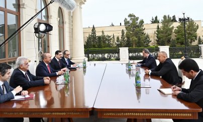 Prezident İlham Əliyev Mövlud Çavuşoğlunu qəbul edib