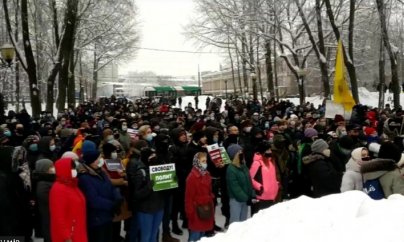 Navalnı tərəfdarları küçələrə çıxdılar