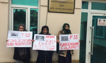 Bakı Apelyasiya Məhkəməsi önündə aksiya