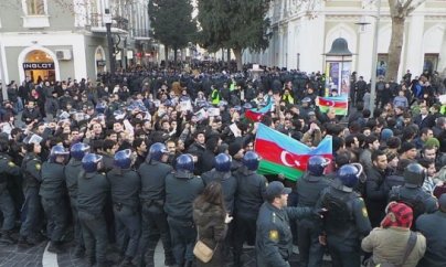 Aksiya təşkilatçılarından biri saxlanıldı