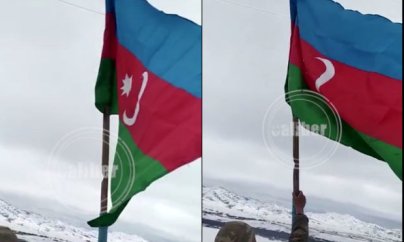 Fərruxa Azərbaycan bayrağı asılıb