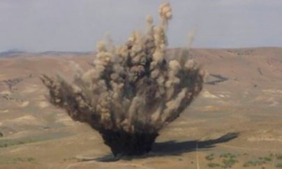 Tərtərdə iki nəfər minaya düşüb