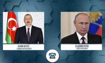 Putin Əliyevə zəng edib