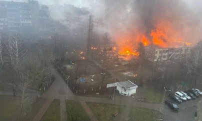 Ukraynada helikopter qəzası: iki uşaq, nazir və müavini həlak olub