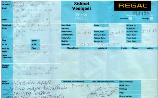 “Bermud Elektronics"də saxta zəmanət maxinasiyası  