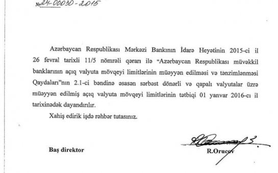 Mərkəzi Bankdan şok qərar   - FOTO