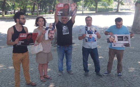 Tbilisidə azərbaycanlı fəallardan aksiya - FOTO 