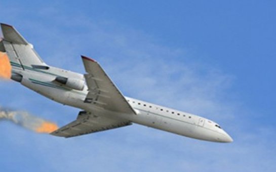 Rusiya təyyarəsi belə partladıldı - FOTO-VİDEO