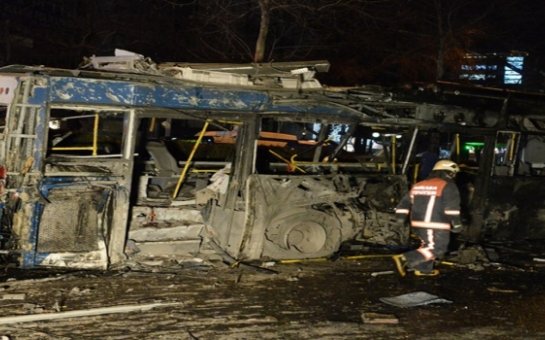 Ankaradakı partlayışın baş vermə anı - VİDEO