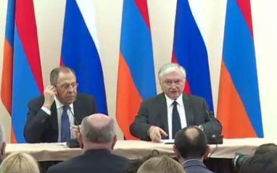 Lavrov və Nalbandyan mətbuat konfransı keçirir (CANLI)