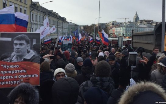 Moskvada Nemtsov yürüşü keçirilir