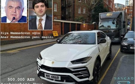 Keçmiş nazirin oğlu Londonda bahalı maşınlarla kef edir - Mehman Hüseynov