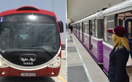 Həftəsonu metro və sərnişindaşımaya qoyulan məhdudiyyət ləğv olunur