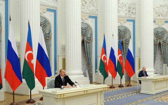 Rusiya və Azərbaycan prezidentləri müttəfiqlik fəaliyyəti Bəyannaməsi imzaladı